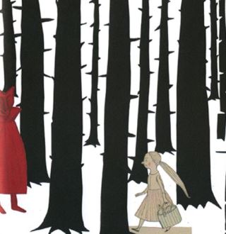 Chiara Carrer, little girl and wolf